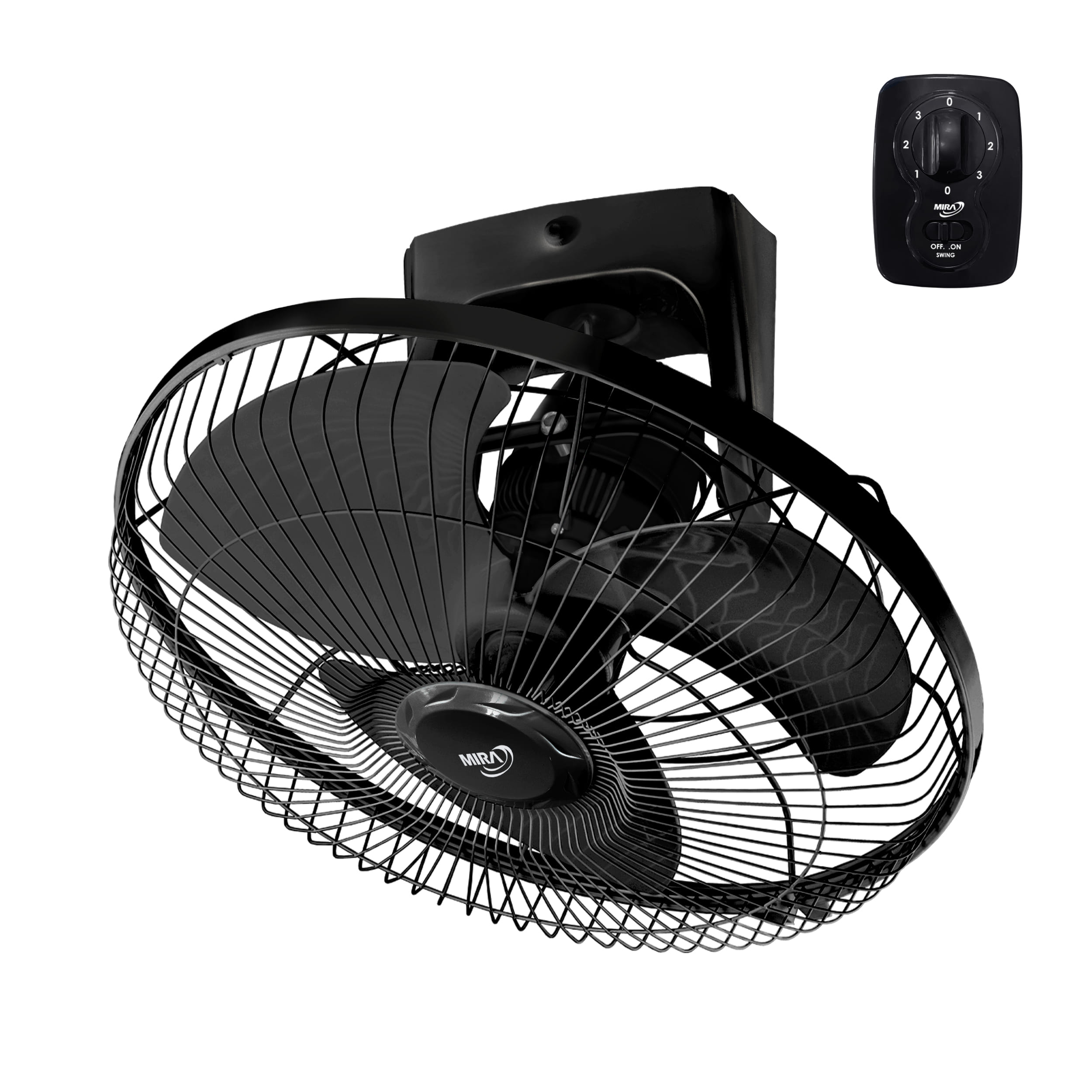พัดลมโคจร 16 นิ้ว MIRA M-168N BLACK_1